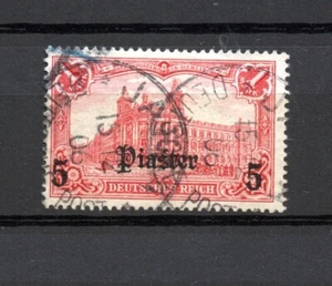 DP en Turquía 1905 marca 44 impresión 5 piastras usado Jaffa - Imagen 1 de 2