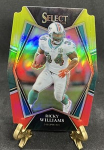 Ricky Williams Premier Level Yellow & Red Prizm Die-Cut - 2021 Panini Select SP