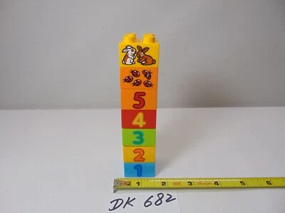Lego Duplo 10580 Deluxe Replacement Part Only 7 Block Lot Numbered 1-5 Rabbits - Image 1 of 4