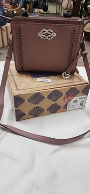 Brighton Findley orgaizer french mauve leather crossbody - Image 1 of 4