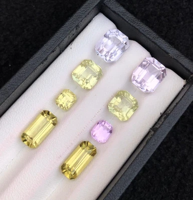 Lote de pares de kuncita natural de 24,25 quilates - hermosas piedras preciosas rosas de Afganistán Foto 1 de 3