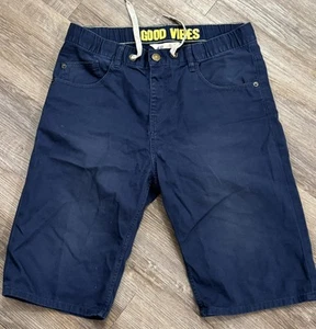 H&M Boy's Good Vibes Navy Blue Shorts Size 14Y • 14 Youth - Picture 1 of 4