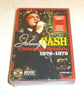 The Johnny Cash Christmas Specials 1976-1979 4-DVD Set Archive Series (2008) NEW - Foto 1 di 6