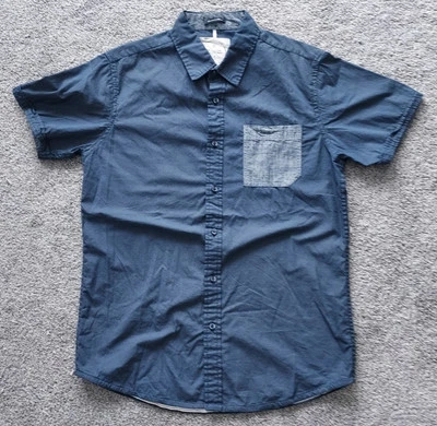 Native Code The Impeccable Fit Button Up Shirt Blue Small Check Print Mens Large - Image 1 of 4