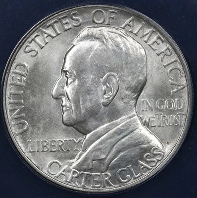 1936 50c Lynchburg Silver Commemorative Half Dollar ANACS MS 65 - Image 1 of 4