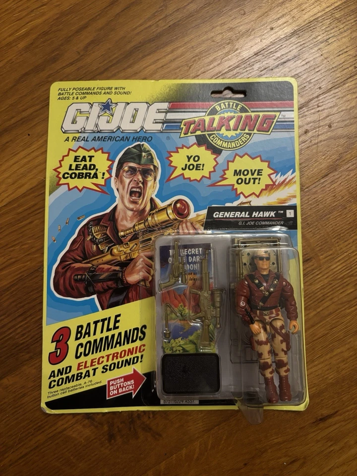 Hasbro G.I. 1992 vintage Joe General Hawk Talking Battle Commander Foto 1 de 1