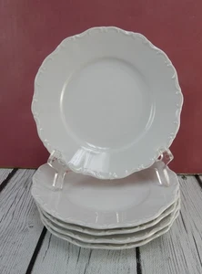 Seltmann Weiden Bavaria West Germany Theresia White 5-3/4" Small B/B ~ 5 Plates - Picture 1 of 6