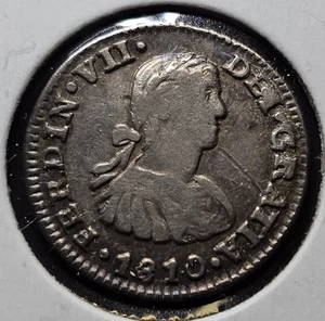 1810 Mo Mexico 1/2 Real  Lovely Nice Silver Better Grade - Picture 1 of 8