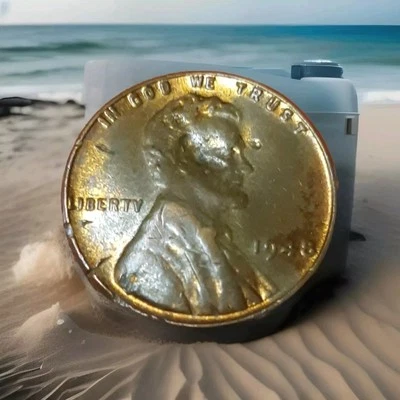  1948 Lincoln Wheat Penny Mint Error.  Uncirculated. *** One Of A Kind*** - Image 1 of 4