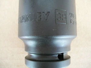 NUEVO STANLEY 3/4 pulgadas Drive 38 mm Deep Impact Socket 6 puntos - Imagen 1 de 3