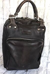 Emporio Armani Brown Leather Business Carry On Bag 