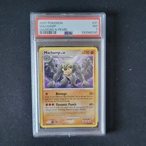 PSA 7 Machamp 31/130 Diamond And Pearl Set Pokemon Card - Picture 1 of 2
