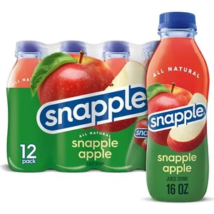 Snapple Apple Juice Drink, 16 fl oz recycelte Plastikflasche, 12er Pack - Bild 1 von 9