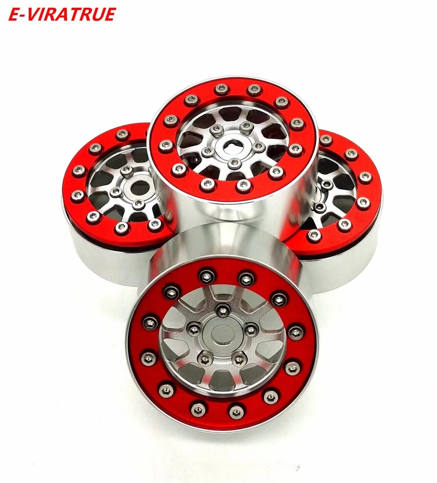 E-VIRATRUE 1.9''Aluminum Wheels Fit Proline tire For TRX4/TRX6/SCX10  (4pcs) - Image 1 of 1