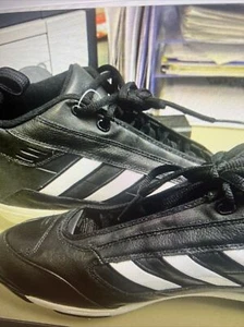 Adidas Mens Metal Baseball Cleats Size 12 1/2 Black New No Box - Picture 1 of 6