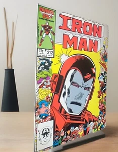 IRON MAN #212 (9.6) TONY STARK/COLLAGE ANNIVERSARY COVER/1986 MARVEL COMICS - Picture 1 of 3