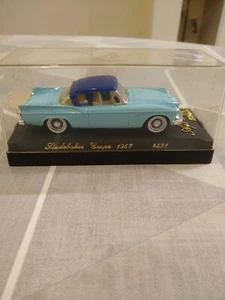 1/43 STUDEBAKER COUPE TWO TONE BLUE SOLIDO 4521 AGE D'OR EXCELLENT CASED MINT - Picture 1 of 10