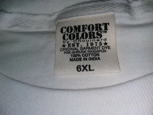 Big Man Comfort Color 5x Rundhalsausschnitt T-Shirt 100 Prozent Baumwolle maschinenwaschbar - Bild 1 von 3