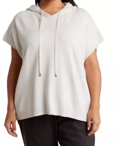 Suéter con Capucha T Tahari Talla Grande 3X Platino Pálido Suéter con Capucha para Mujer Nuevo con Etiquetas - Imagen 1 de 5