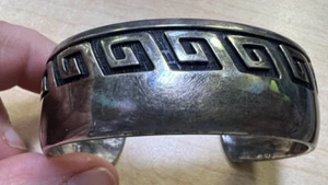 Bernard Dawahoya Vintage Hopi Indianer Sterlingsilber Armreif Armband 0,85" - Bild 1 von 9