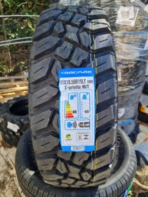 Set 4 pneumatici estivi M+S Offroad SUV 31x10.50x15 Tracmax DOT24 31 10.5 R15 - Immagine 1 di 2