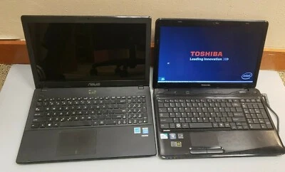 Lot of 2 Used ASUS D550M /Toshiba L655-S5146 0-2GB RAM 0GB HDD PARTS  - Image 1 of 4