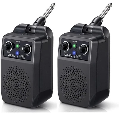 LEKATO Portable Mini Guitar Amp 5W Bluetooth Combo Amplifier Built-in 4 Effects - Image 1 of 4