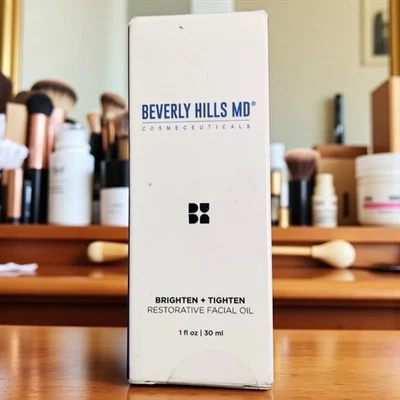 Beverly Hills MD Brighten + Tighten Aceite Facial Restaurador 1 fl oz Sellado Nuevo Foto 1 de 4