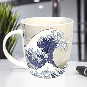 MVL British Museum Hokusai's The Great Wave Bone China blau Becher - 15,2 Oz 1 - Bild 1 von 6
