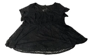 Torrid Black Lace Supersoft Sweetheart Top Size 4X - Picture 1 of 3