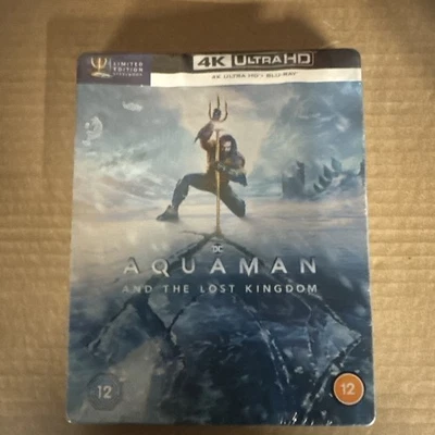 Aquaman And The Lost Kingdom NEW SEALED 4K BLU RAY DAMAGED STEEL BOOK - Image 1 of 4