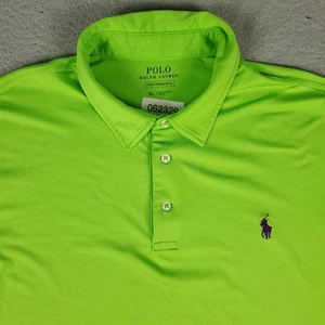 Polo Ralph Lauren Para Hombres XL Verde Rendimiento Elastizado Golf Púrpura Poni - Imagen 1 de 8
