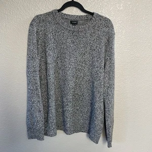 J. Crew Pullover Herren Large grau robust Merinowolle meliert Rundhals #J7701 - Bild 1 von 8