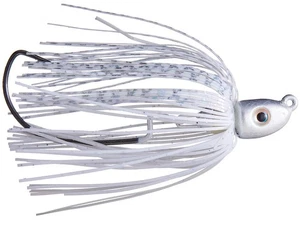 Strike King Swinging Swim Jig 3/8oz - White - Foto 1 di 1