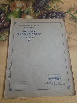 Guitarra Clásica María Luisa Anido Rancho Abandonado Partituras Extremadamente Raras Foto 1 de 2