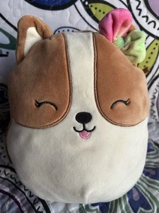 Squishmallows 8" Regina Corgi Tie Dye Bow ULTRA RARO MISTERIO Peluche Perro Peluche Peluche - Imagen 1 de 13
