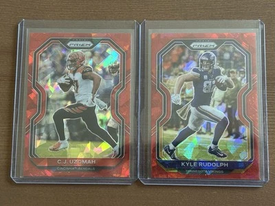 2020 Prizm Red Ice - Kyle Rudolph, C.J. Uzomah - Image 1 of 2