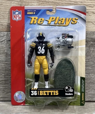 Boneco de ação Jerome Bettis Pittsburgh Steelers Gracelyn Replays Series II 2006 - Imagem 1 de 4