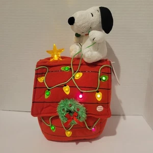 Peluche de Navidad Hallmark Deck the Halls Snoopy Sound & Lights Peanuts - Imagen 1 de 8