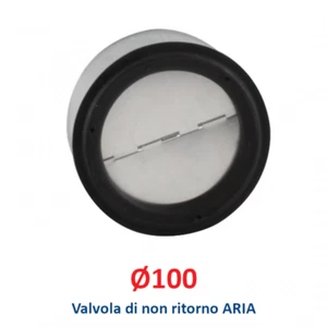 Valvola diametro 100 di NON RITORNO ARIA per le Tubazioni flessibili e rigide Ar - Imagen 1 de 4