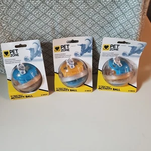 Lot of 3 Pet Zone IQ Treat Balls Food Dispensing Toy for Dogs - New  - Picture 1 of 8