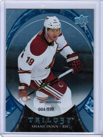 15/16 UD TRILOGY HOCKEY BASE RAINBOW FOIL BLUE CARDS (#1-100) U-Pick From List Cover