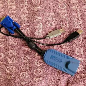 Podwójny kabel USB Raritan D2CIM-DVUSB VGA do Dominion KX2 KX3 KX II CIM KVM - Zdjęcie 1 z 2