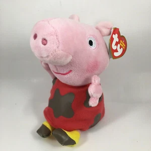 TY Beanie Baby 6" MUDDY PUDDLES PEPPA Pig Plush Animal Collectible Toy MWMTs - Picture 1 of 4