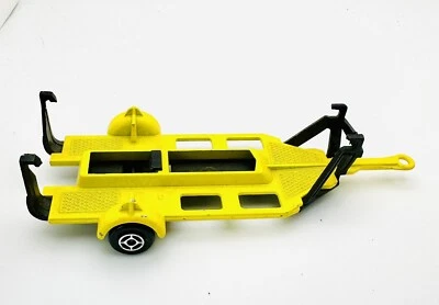 King Size 5” Yellow Boat Trailer Only Majorette Rare Vintage Diecast From France - Image 1 of 4