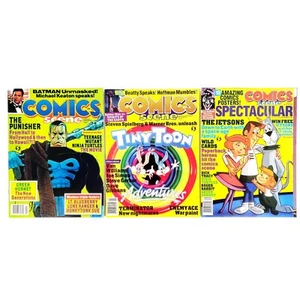 Comics Scene Magazines Lot Of 3 #9, #15, Sep. 1990 w/ TMNT/Green Hornet Poster - Picture 1 of 10