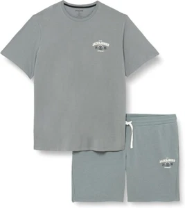 Jack Jones Andy Set Pack T-shirt Shorts Mens 3XL Blue Crew Neck Short Sleeve - Picture 1 of 15