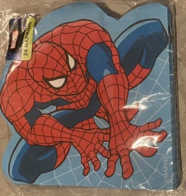 Servilleta de papel temático Spiderman de calidad 24 piezas decoración de vajilla de fiesta de cumpleaños Foto 1 de 2