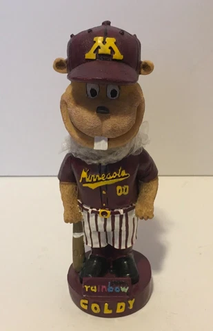 Minnesota Golden Gopher GOLDY NCAA Baseball Bobblehead SGA by Rainbow Foods 7.5" Cover