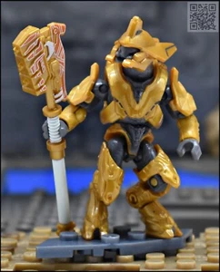 HALO INFINITE MEGA CONSTRUX GOLD ELITE WARLORD MINI FIGURE HHC42 SCORPION CLASH - Picture 1 of 6